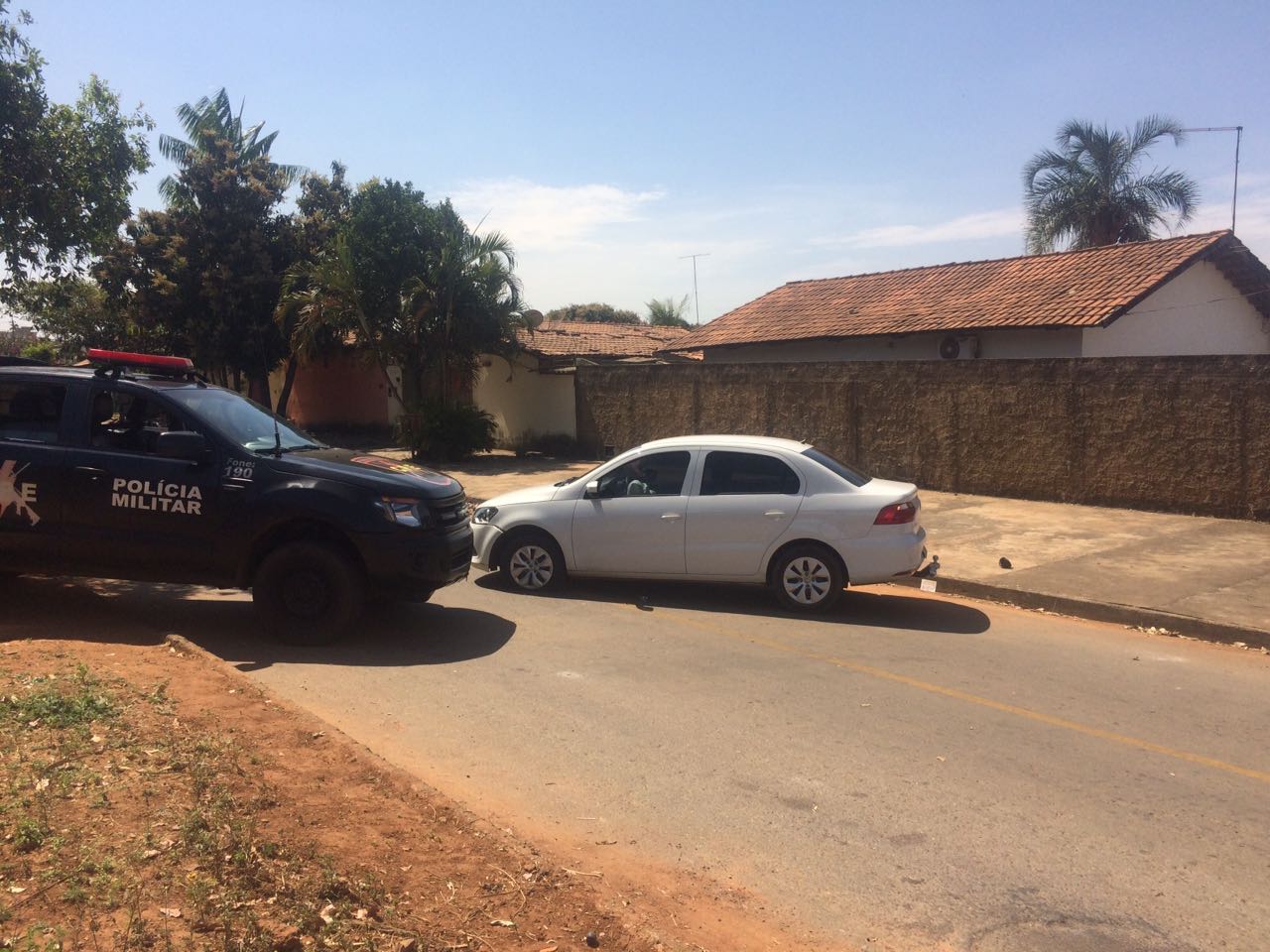 Suspeitos foram mortos em troca de tiros com o CPE em Aparecida | Foto: Divulgação/PM