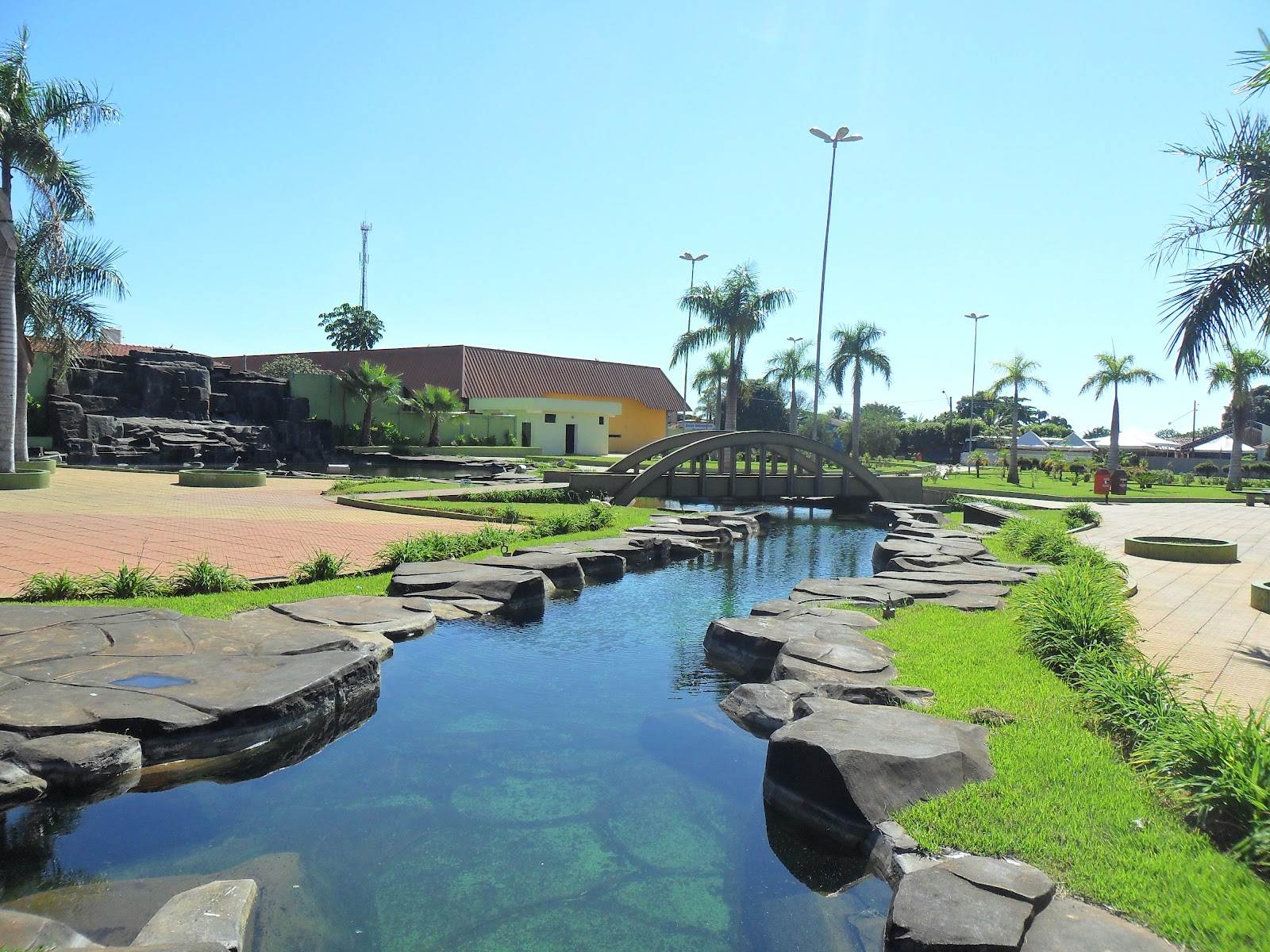 Praça central de São Simão-GO
