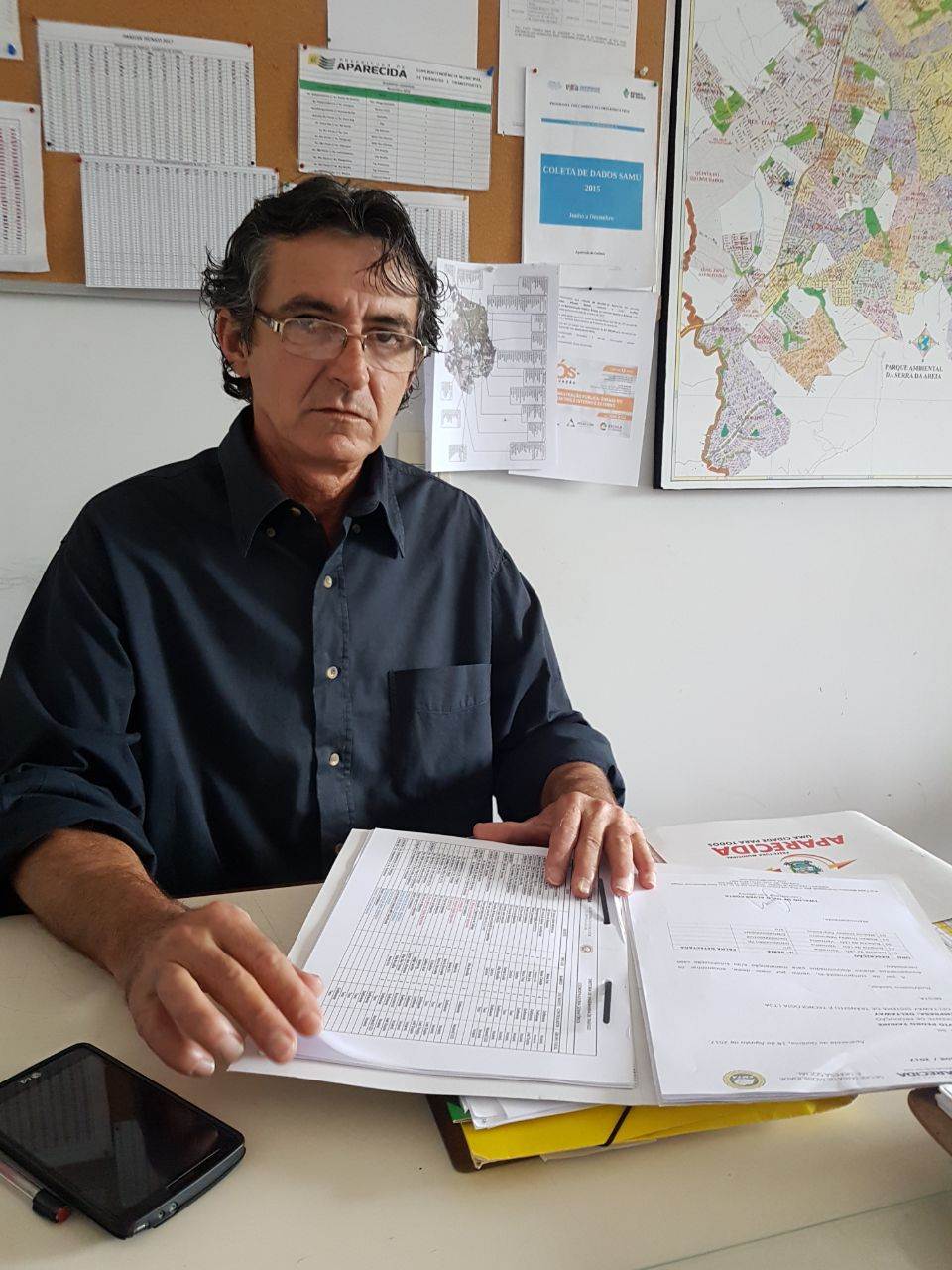 Coordenador de semafórica da SMTA, Rivaldo de Melo | Foto: Folha Z