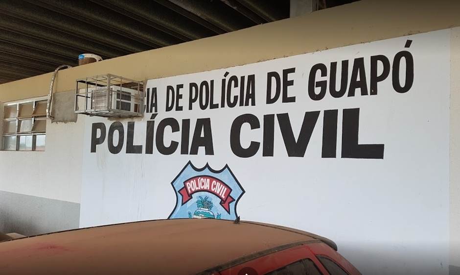 Investigado foi encaminhado ao Distrito Policial (DP) de Guapó | Foto: Reprodução