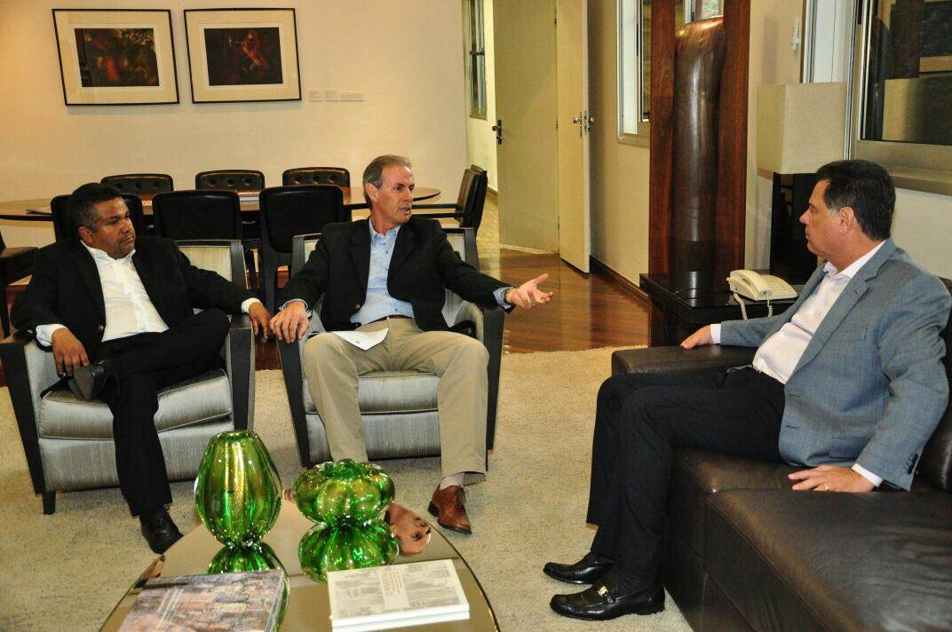 Santana Gomes, Tasso Jayme e Marconi Perillo | Foto: Walter Alves