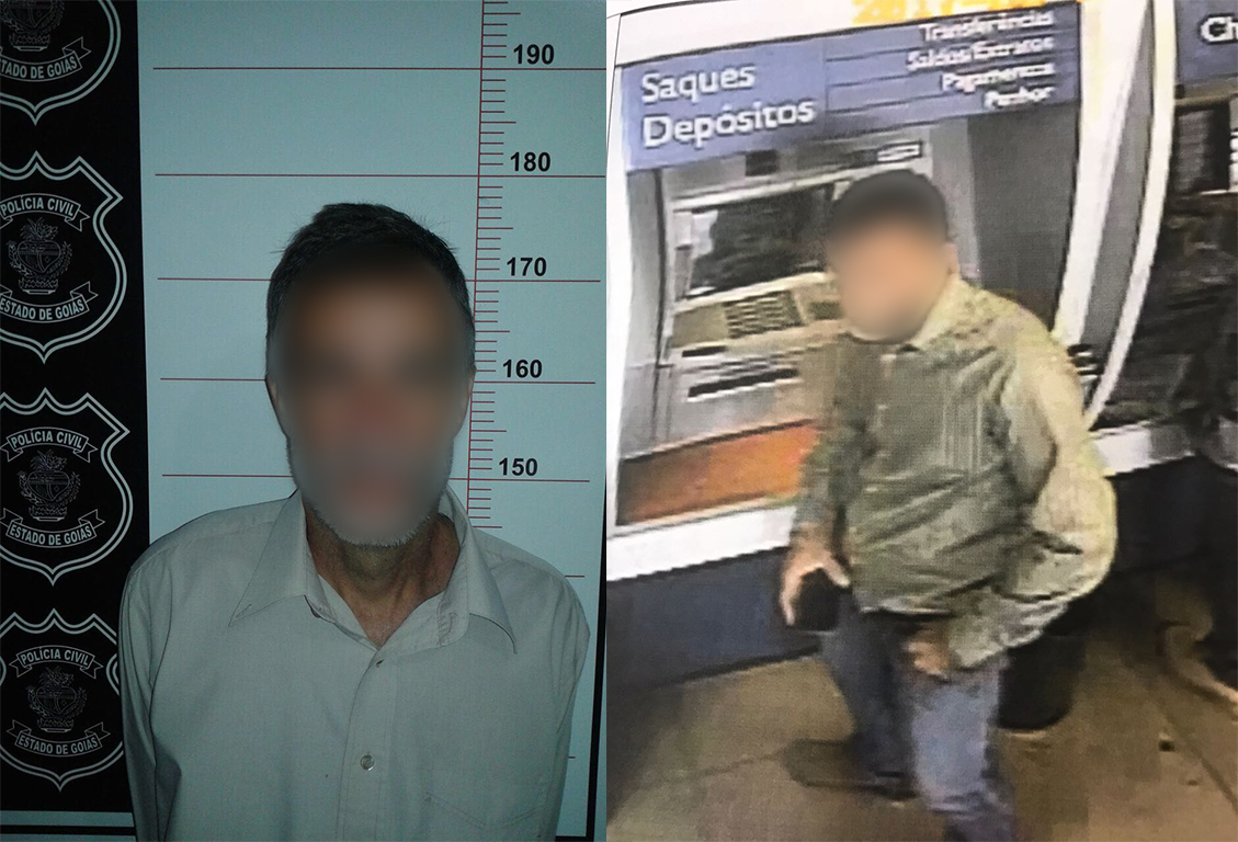 Homem furtou cartão e retirou R$ 8 mil da conta da sogra em Goiás | Foto: Divulgação/PC