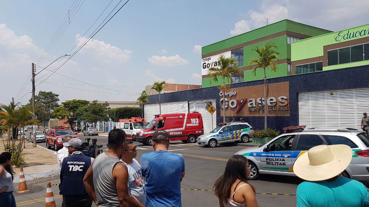 Colégio Goyases, em Goiânia, foi palco de tragédia no dia 20 de outubro | Foto: Folha Z