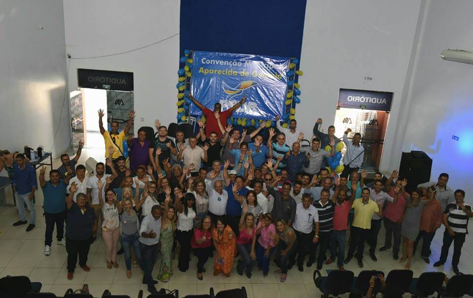Chico Abreu foi reeleito por unanimidade presidente do PSDB de Aparecida de Goiânia em evento no auditório da Faculdade Alfredo Nasser | Foto: Valdemy Teixeira