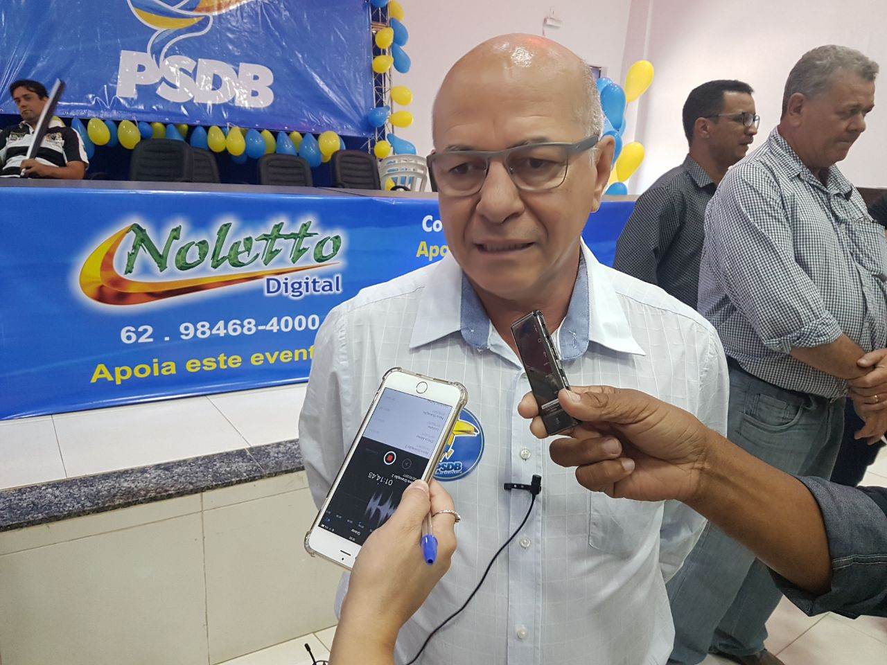 Professor Alcides também marcou presença no evento | Foto: Valdemy Teixeira