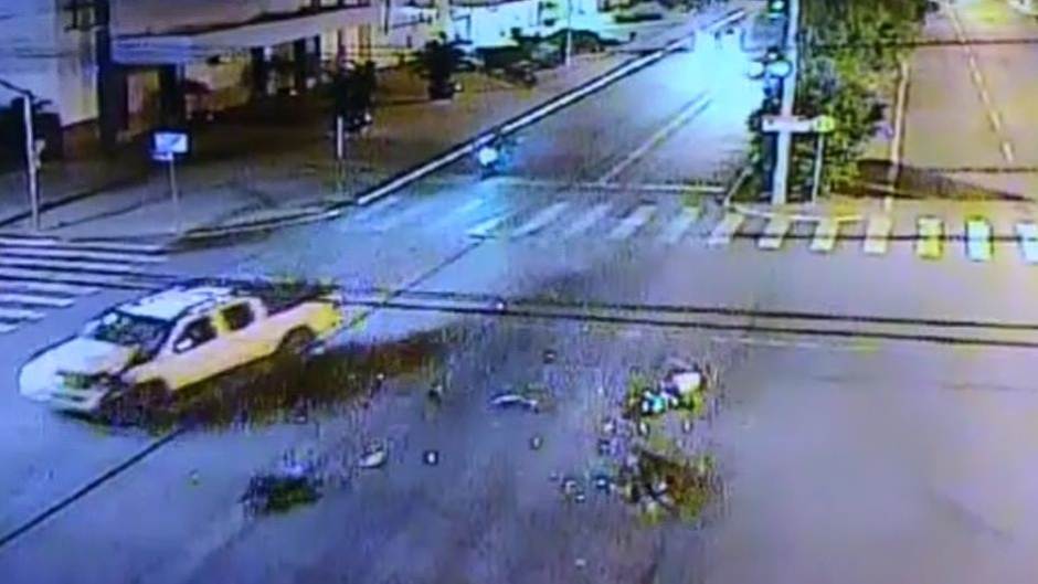Motorista bêbado atropelou e matou mulher em Aparecida de Goiânia | Foto: Reprodução / Câmeras de Segurança