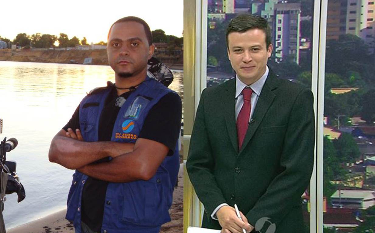 Repórter Lucílio Macedo e cinegrafista Anderson Barbosa foram vítimas de assalto na manhã desta quinta-feira, 16 | Foto: Reprodução/ Redes Sociais