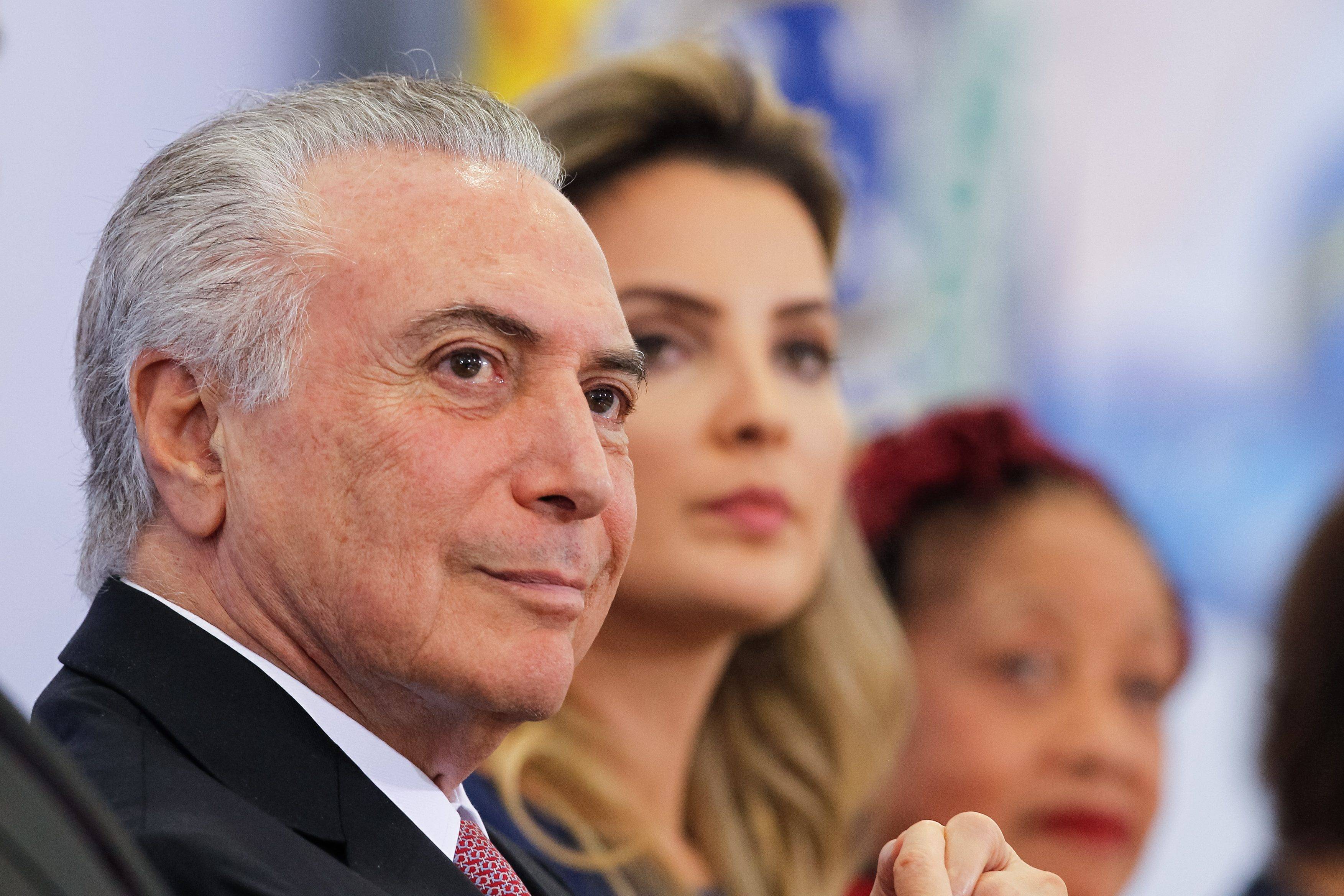 Presidente Temer e Marcela participam da cerimônia de comemoração pelo Dia Internacional da Mulher | Foto: Beto Barata/ PR