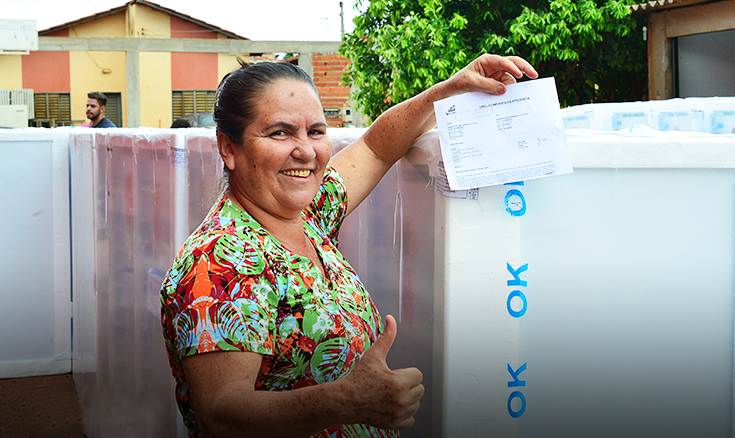 Sorteio de geladeiras da Celg em Catalão movimentou a cidade | Foto: Divulgação