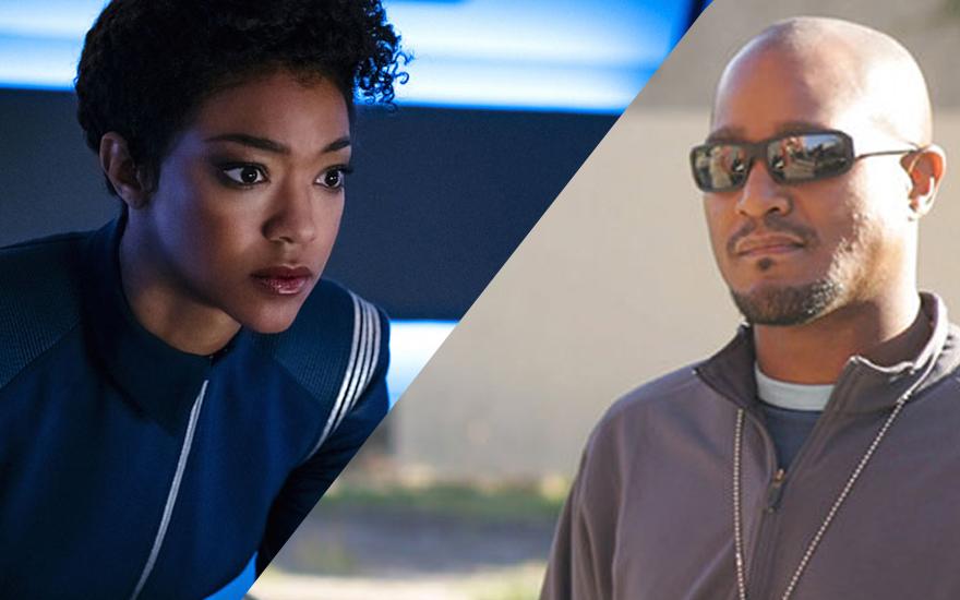 Sonequa Martin-Green em Star Trek: Discovery e Seth Gilliam em The Wire | Foto: Reprodução