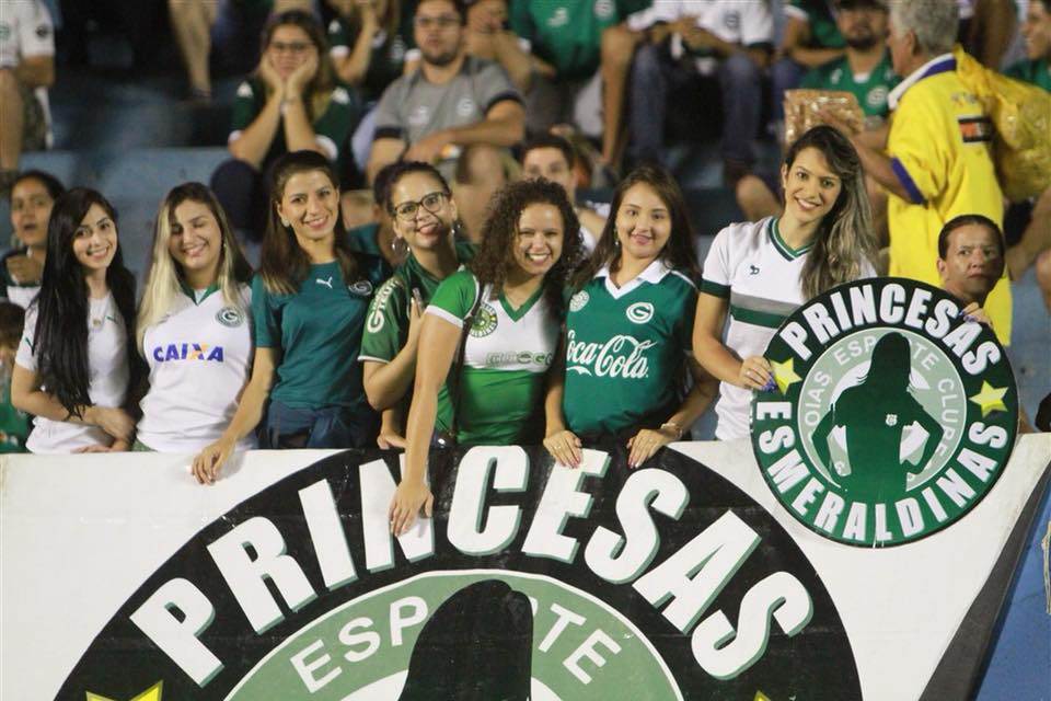 Em solidariedade a musa, mulheres não pagarão para ver Goiás e Coritiba | Foto: Reprodução/ Facebook GEC