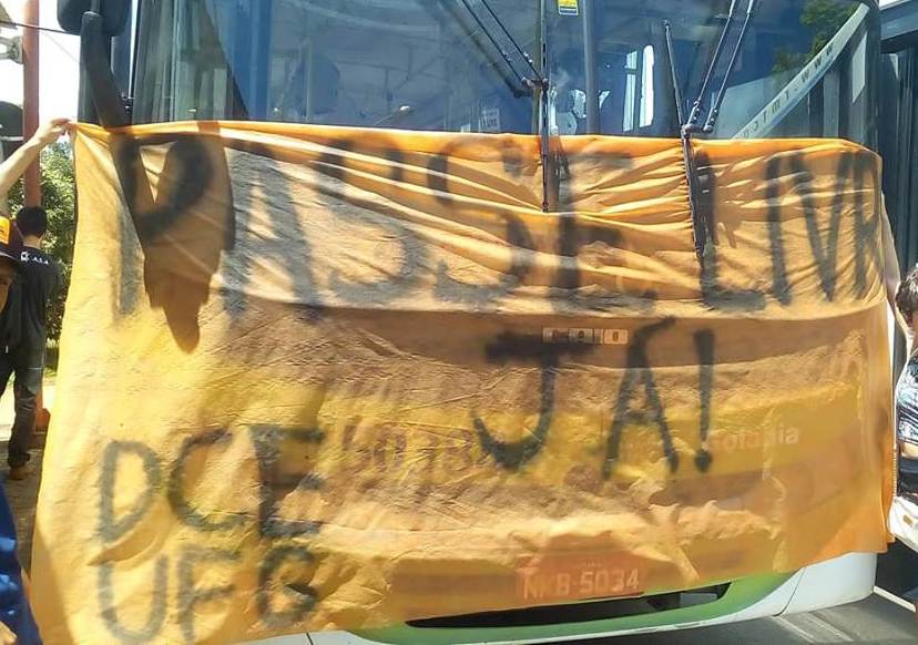 Alunos da UFG convocam manifestações contra atrasos do Passe Livre em Goiás | Foto: Divulgação/ DCE-UFG