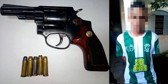 Suspeito de assalto na UFG é preso com arma de fogo roubada | Foto: Divulgação/ PM