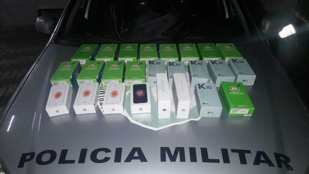 Homem é preso após roubar 13 celulares em shopping em Goiânia | Foto: Divulgação/ PM