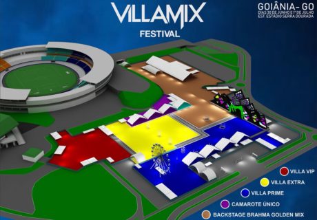 Mapa do Villa Mix Goiânia 2018 | Foto: Divulgação