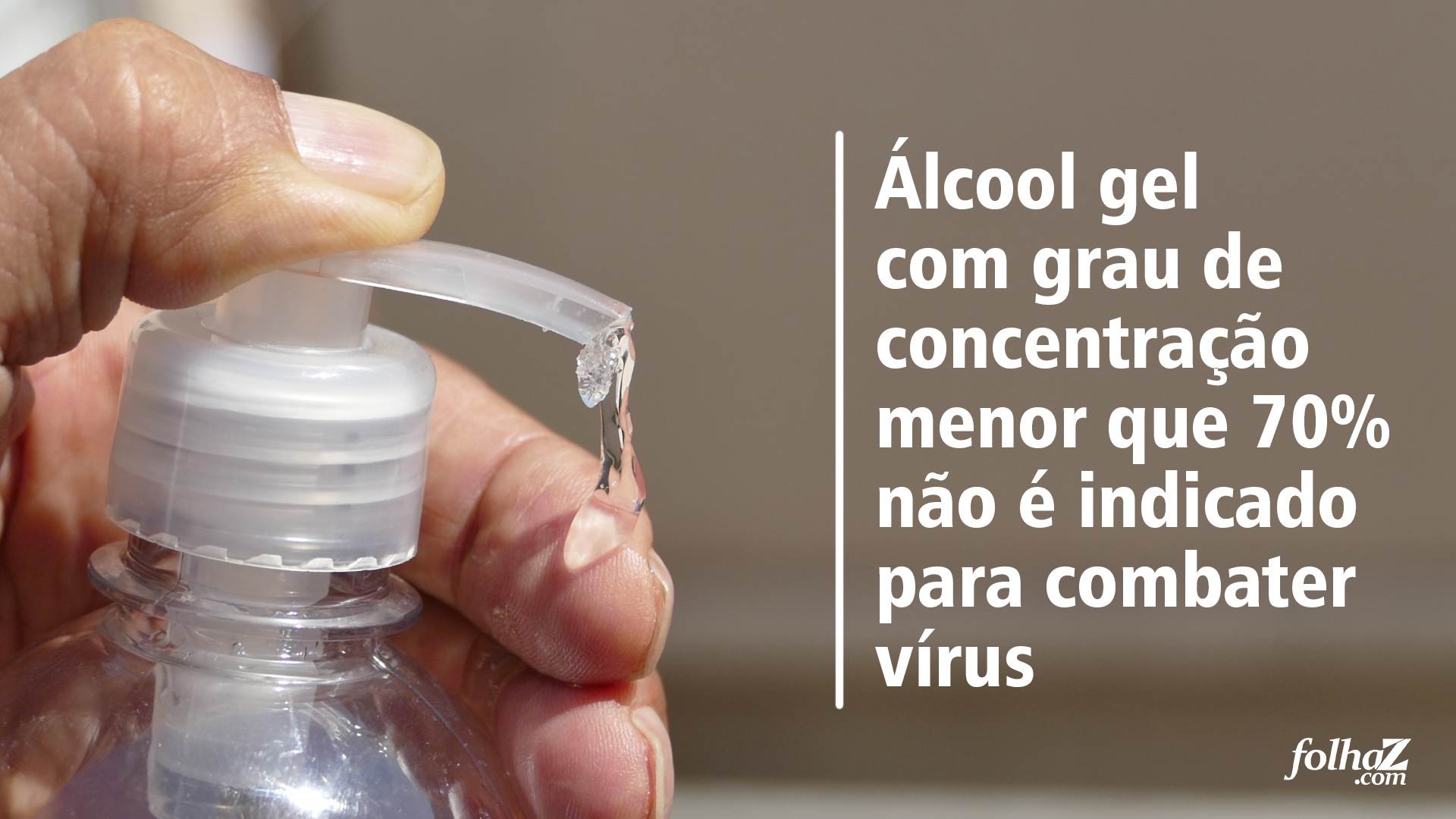 Álcool gel pode prevenir H1N1, mas apenas se tiver concentração de 70% | Foto: Bruno Fortuna/ Fotos Públicas