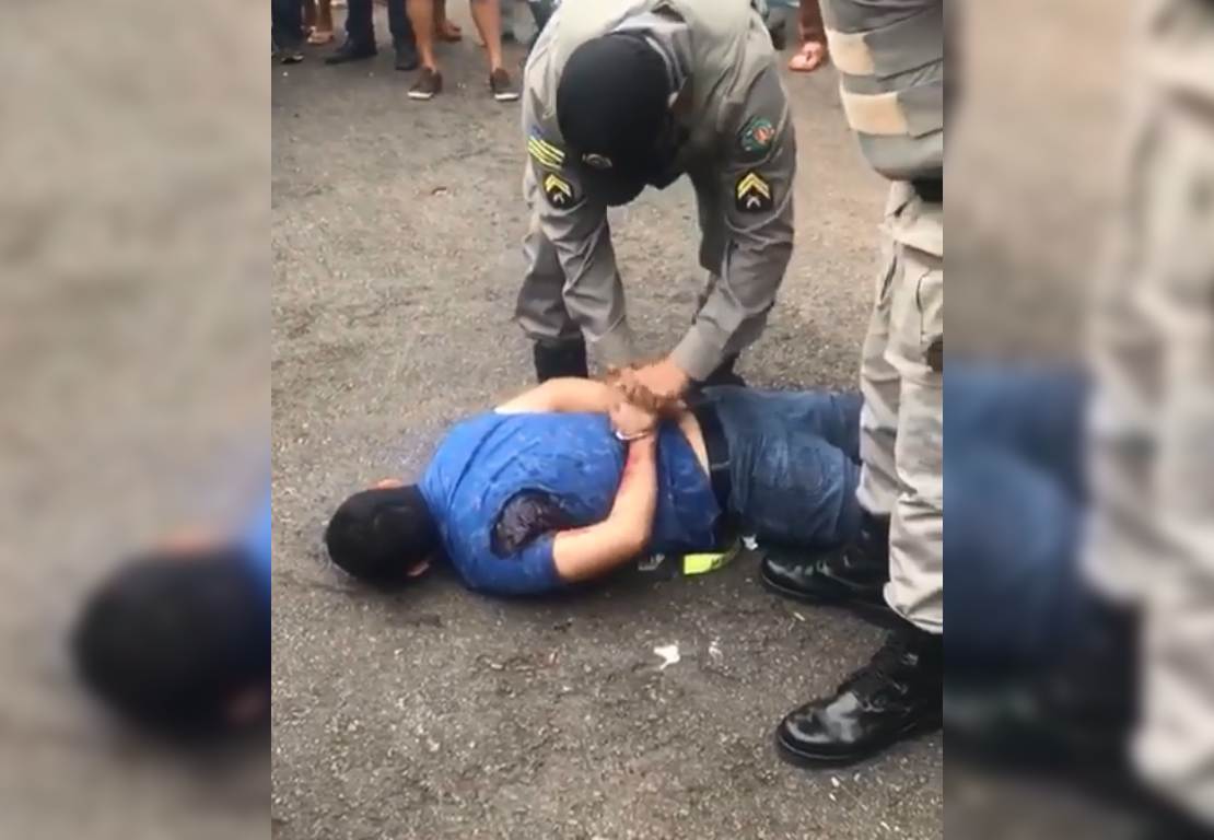 Homem é baleado por guarda ao tentar assaltar na Vila União | Foto: Leitor/ WhatsApp