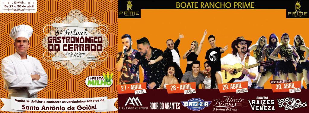 Atração completa do festival em Santo Antônio de Goiás | Foto: Divulgação