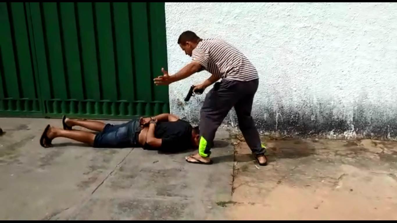 PM de folga interrompe furto a casa no Jardim América nesta sexta-feira, 18 | Foto: Leitor/Whatsapp