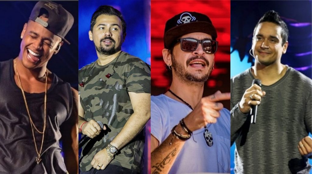 Entre as atrações confirmadas no Inter 2018 (antigo Inter Ufg) estão Léo Santana, Xandy do Aviões, DJ Chapeleiro e Harmonia do Samba | Fotos: Reprodução Entre as atrações confirmadas no Inter 2018 (antigo Inter Ufg) estão Léo Santana, Xandy do Aviões, DJ Chapeleiro e Harmonia do Samba | Fotos: Reprodução