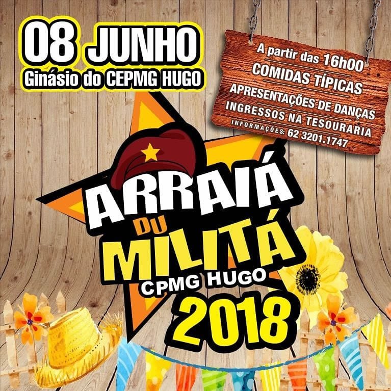 "Arraiá do Militá" no Hugo de Carvalho Ramos | Foto: Divulgação