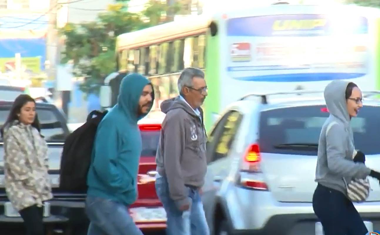 Frio em Goiânia: previsão é de noites e manhãs de baixas temperaturas | Foto: Reprodução/PUC TV