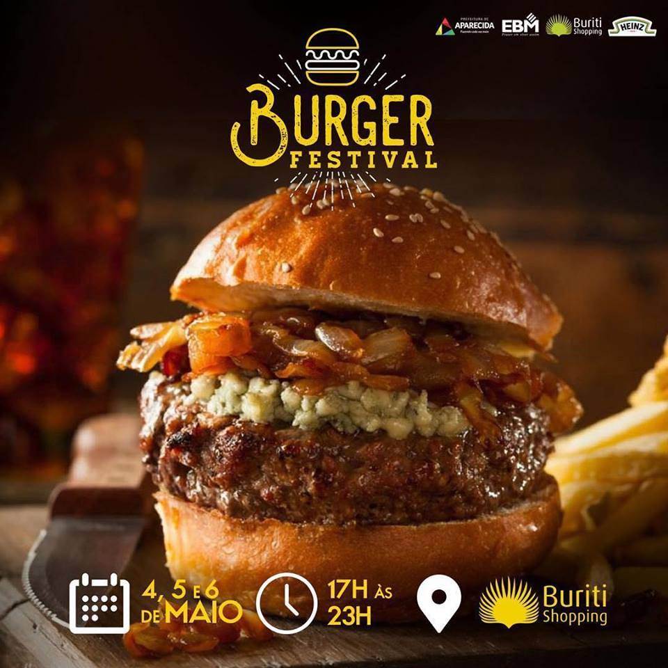 O festival de hambúrguer acontece nos dias 4, 5 e 6 de maio, no Buriti Shopping | Foto: Divulgação O festival de hambúrguer acontece nos dias 4, 5 e 6 de maio, no Buriti Shopping | Foto: Divulgação