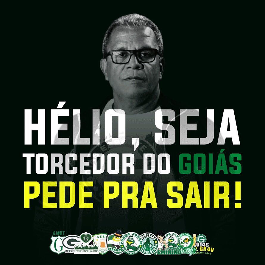 Protesto foi postado pela torcida Força Jovem Goiás no Instagram | Foto: Reprodução/FJG