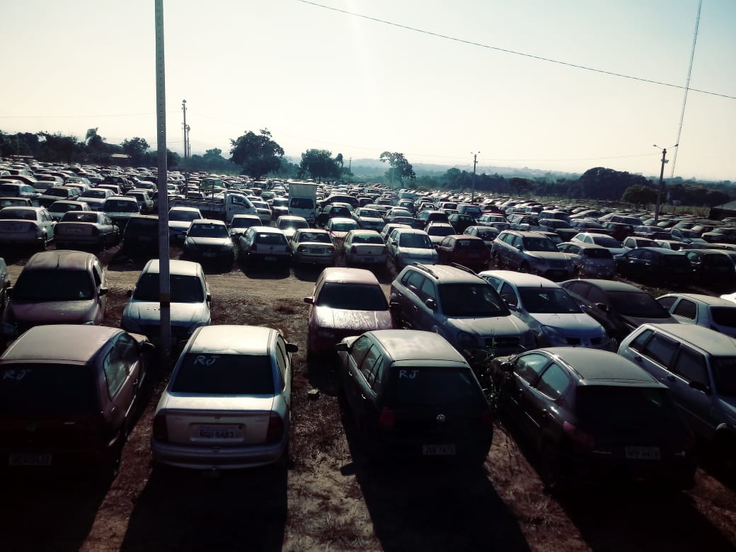 Finalidade da venda é a desocupação dos pátios em que estão depositados os veículos | Foto: Divulgação/Detran-GO