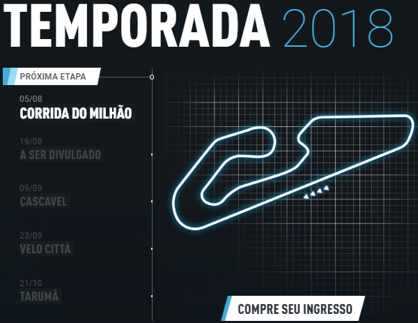 Veja as próximas etapadas da emporada 2018 da Stock Car | Arte: Reprodução/ Site Stock Car Veja as próximas etapadas da emporada 2018 da Stock Car | Arte: Reprodução/ Site Stock Car