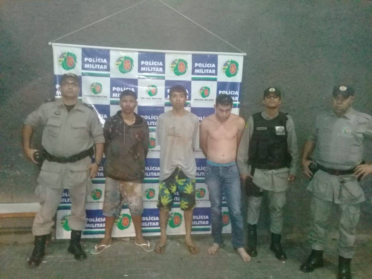 Trio tem diversas passagens pela polícia | Foto: divulgação