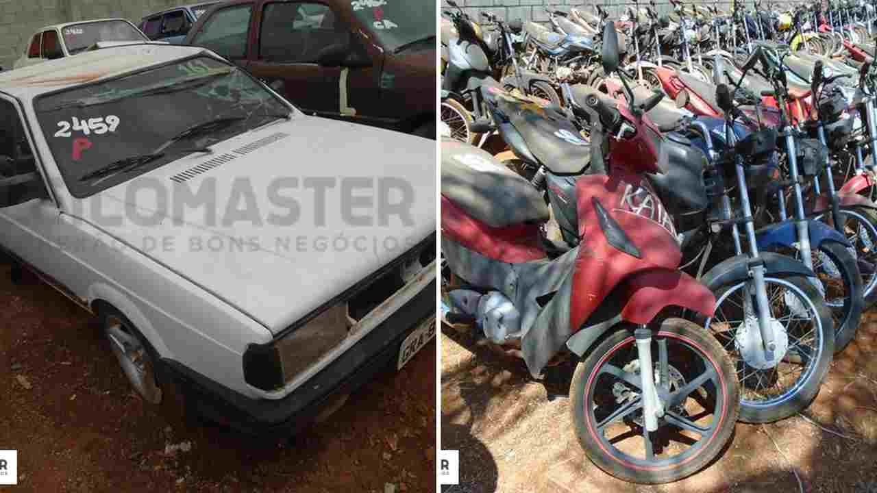 Maioria dos lotes são de sucata ou prensa | Foto: divulgação