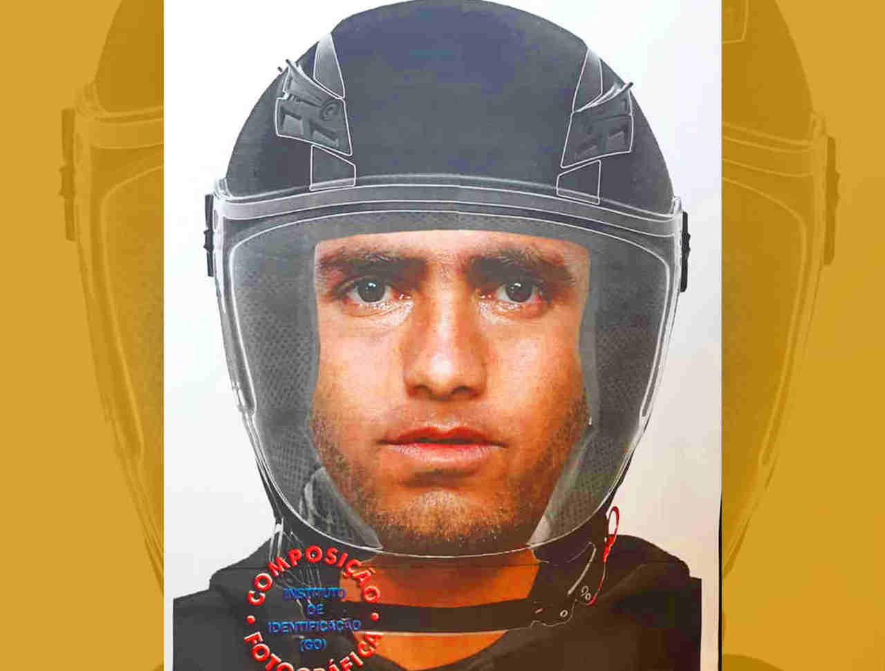 Polícia Civil divulga retrato falado de criminoso que é conhecido como Tarado da Moto e tem atuado na Região Noroeste de Goiânia | Foto: Divulgação / PC