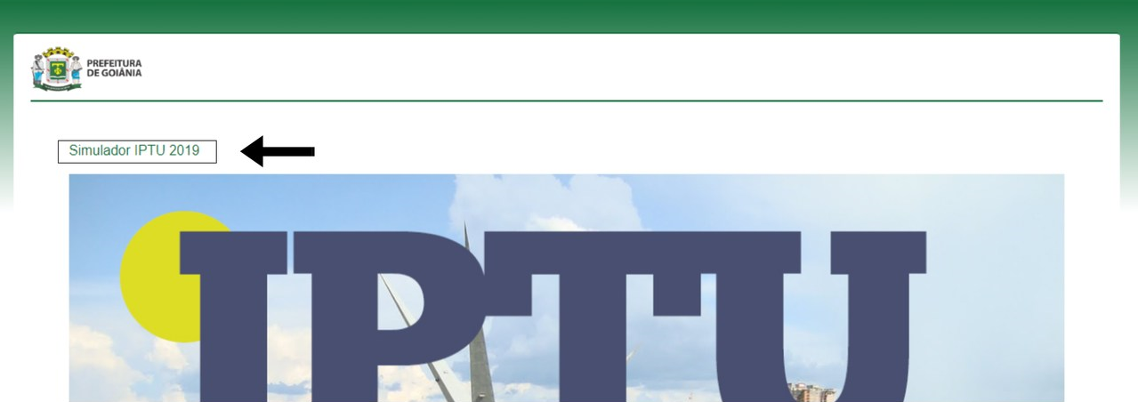 Nessa parte do site, o morador novamente clica onde a seta está indicando | Foto: montagem
