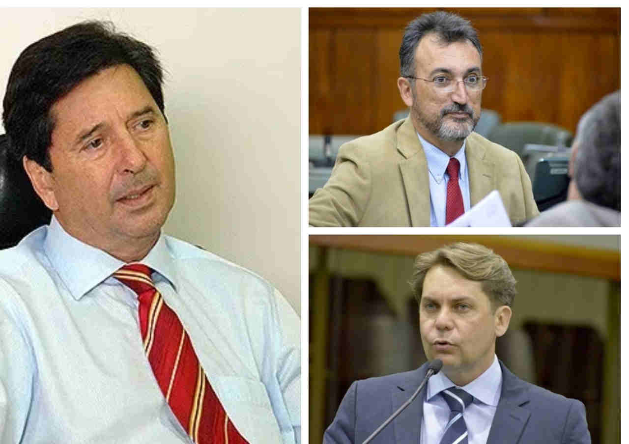Humberto Aidar e Bruno Peixoto caminharão na base de Ronaldo Caiado. Decisão contrária Maguito Vilela | Fotomontagem: reprodução