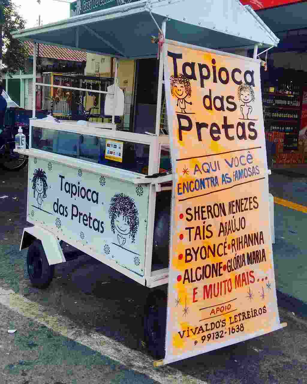 Barraquinha da Tapioca das Pretas é de propriedade das irmãs Josi e Neiva | Foto: Reprodução / Instagram