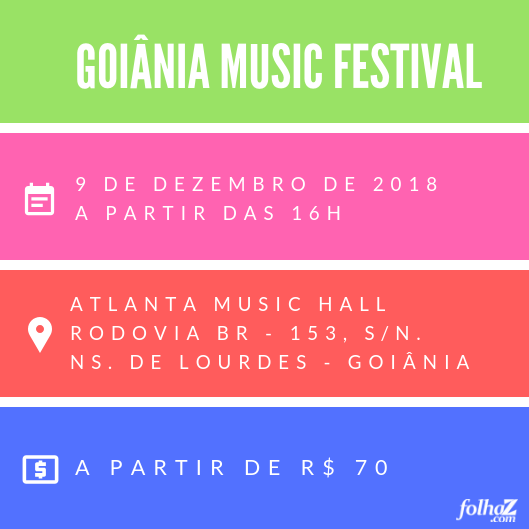 Serviço do Goiânia Music Festival | Foto: Folha Z