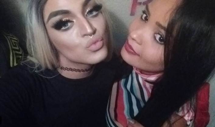 Cantora Pabllo Vittar e sua irmã gêmea, Phamella Rodrigues | Foto: Reprodução