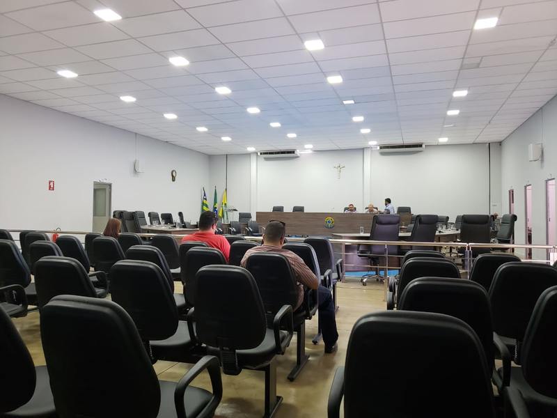 Exemplo de sessão vazia na Câmara de Aparecida de Goiânia | Foto: Folha Z