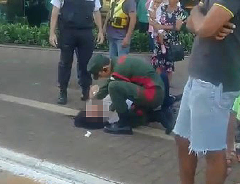 Mulher simula ter sido agredida por motorista no Goiânia Shopping, conclui PM | Foto: Leitor / Whatsapp