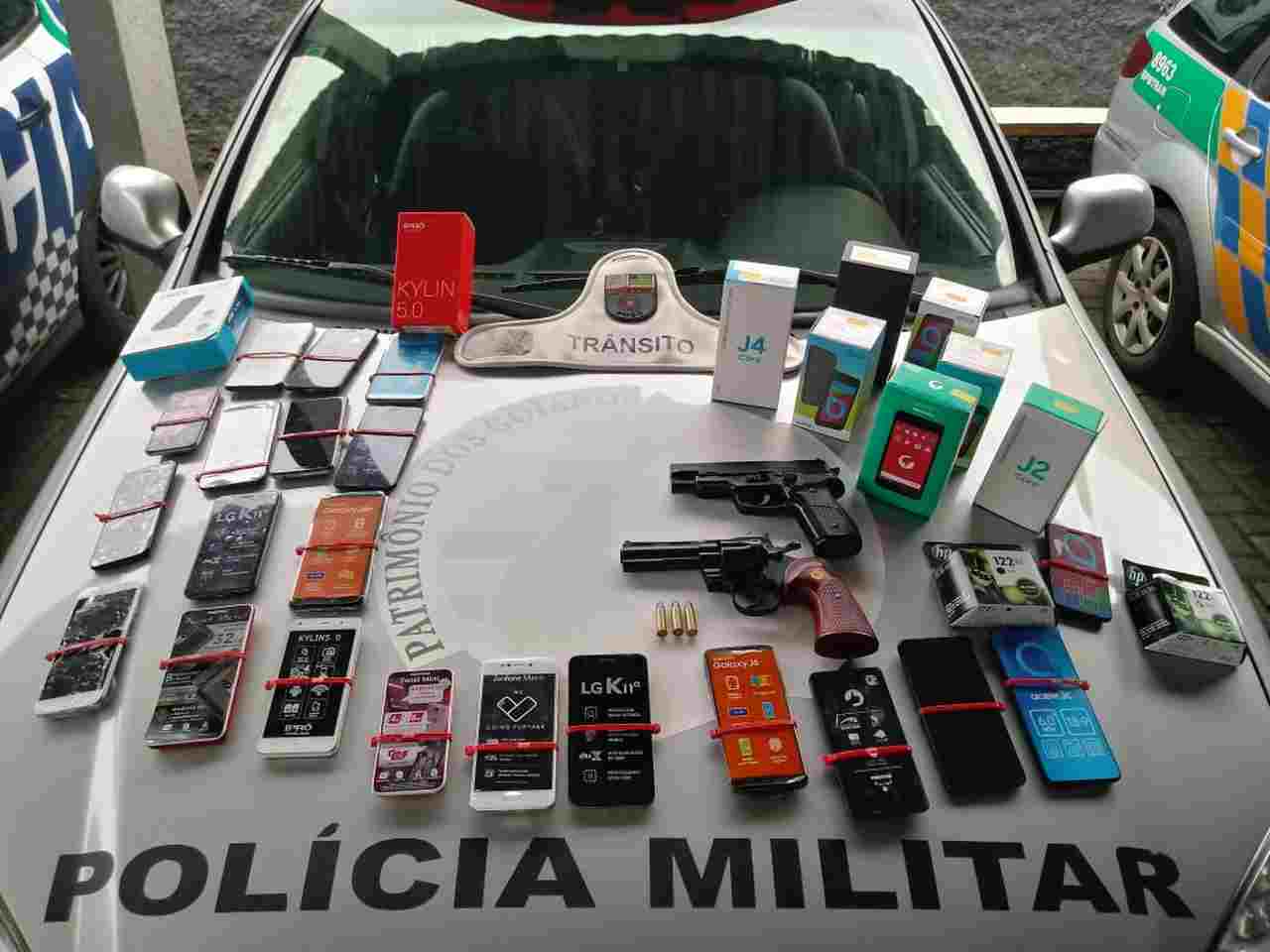 Objetos com menores que assaltaram Fujioka e fez reféns