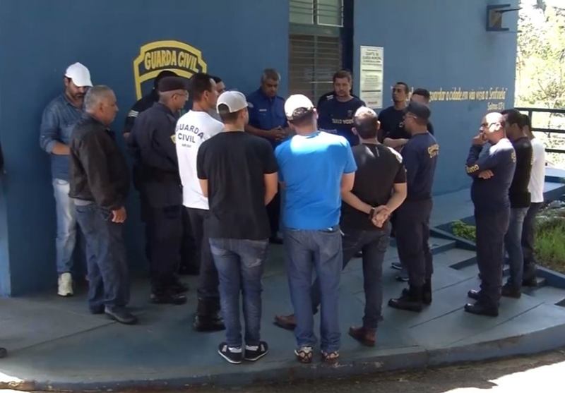 Greve de guardas municipais de Aparecida foi deflagrada no dia 23 de fevereiro | Foto: Reprodução / TV Goiânia