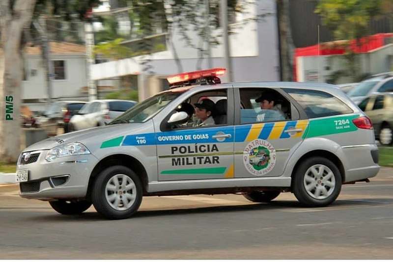 Viaturas antigas da PMGO: Fiat Palio | Foto: Reprodução