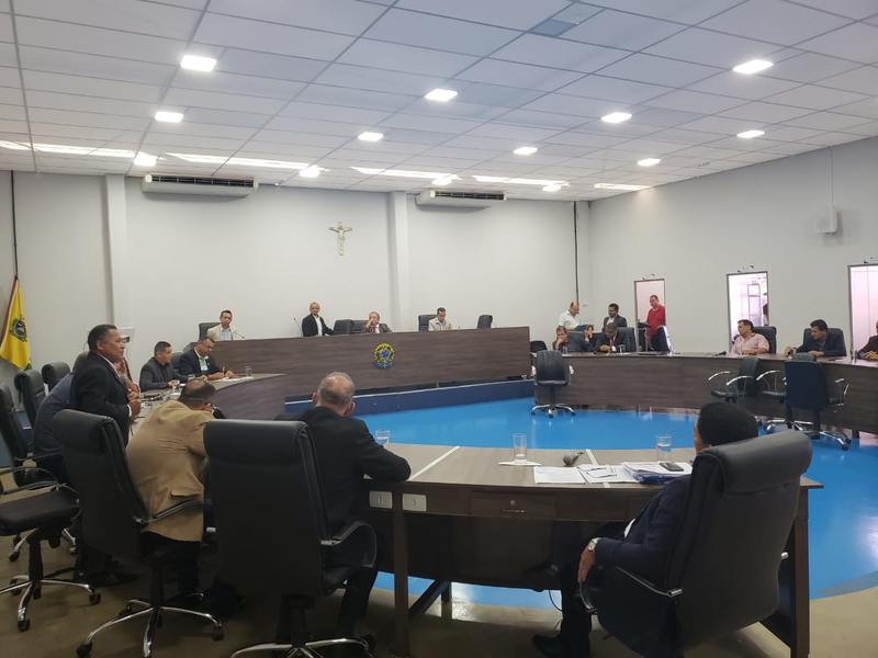 Plenário da Câmara de Aparecida | Foto: Reprodução
