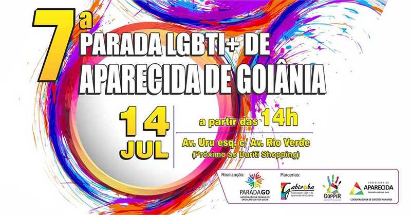 7ª Parada LGBTI+ de Aparecida terá concentração na Avenida Rio Verde | Foto: Divulgação