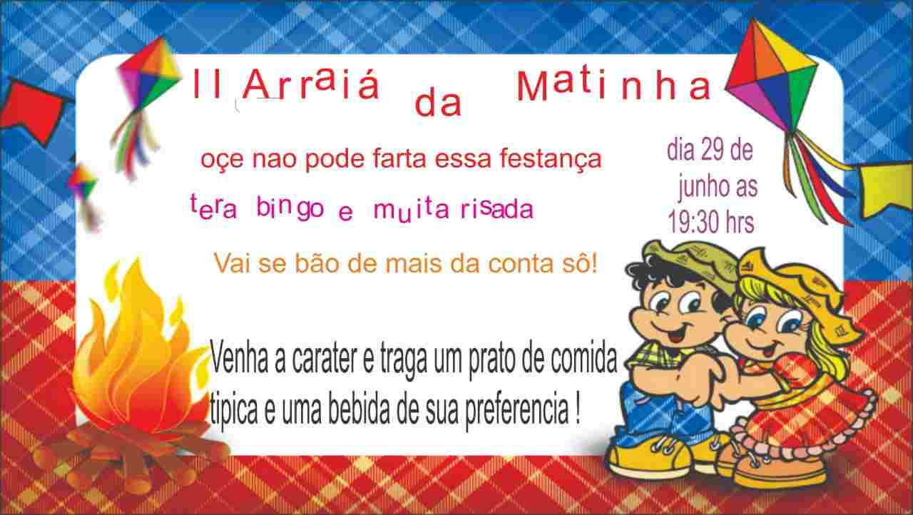 Arraiá da matinha em Aparecida