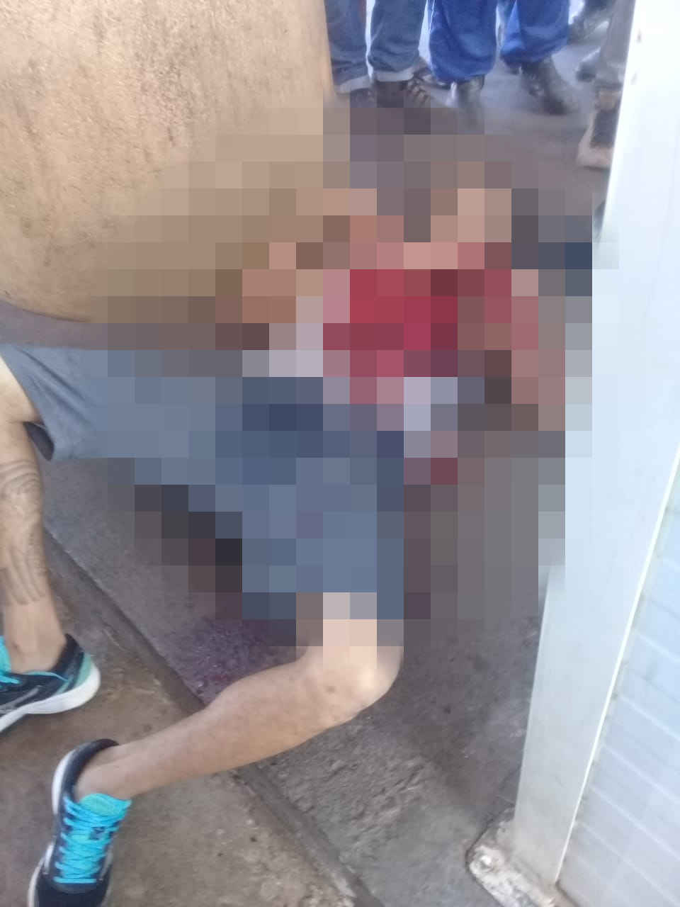 Jovem foi socorrido pelo Samu | Foto: Leitor / Folha Z