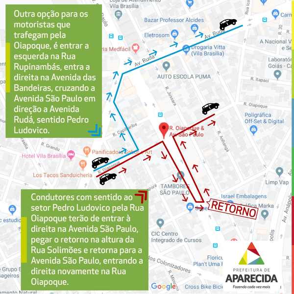 Mudanças no trânsito nas vias que compõem Viaduto da Avenida São Paulo | Foto: Divulgação