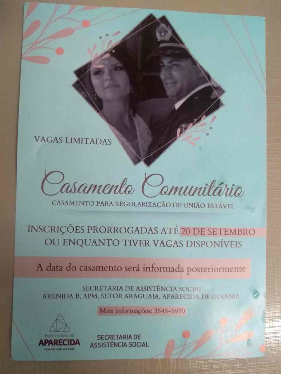 casamento comunitário Aparecida de Goiânia