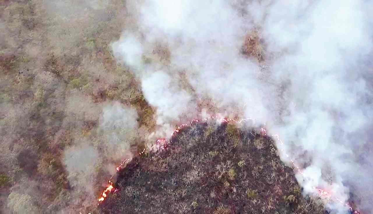 incêndio na Serra da Areia Aparecida